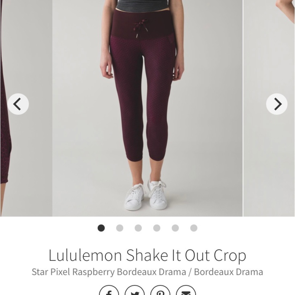 Lululemon shake it out crop